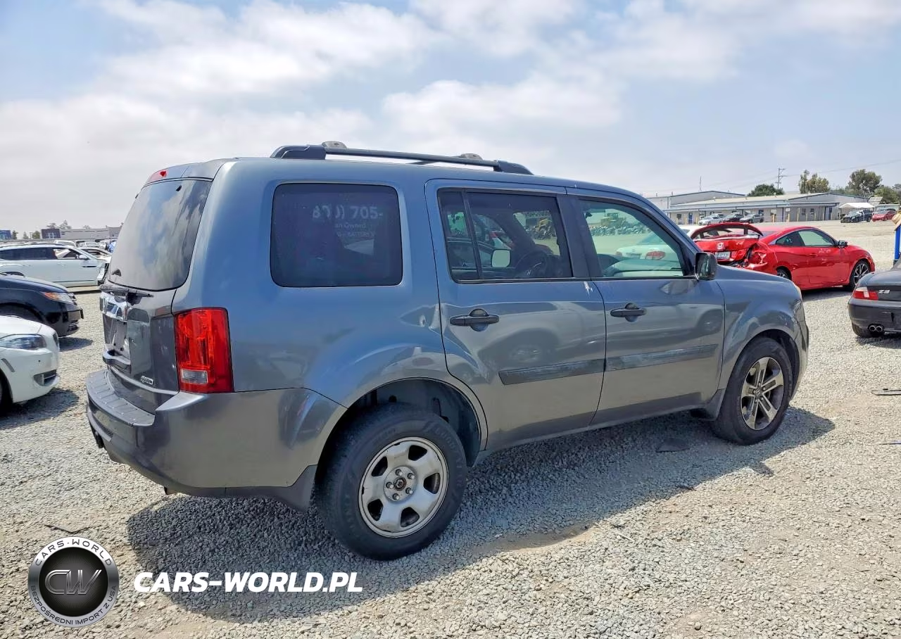 2013 Honda Pilot Lx VIN:5FNYF4H26DB041187 - 3