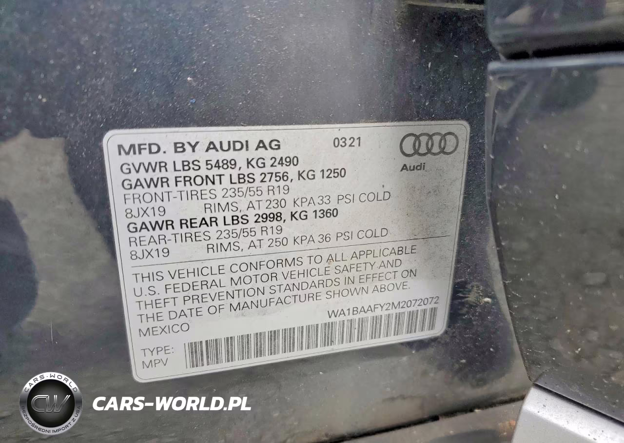2021 Audi Q5 Premium Plus VIN:WA1BAAFY2M2072072 - 13