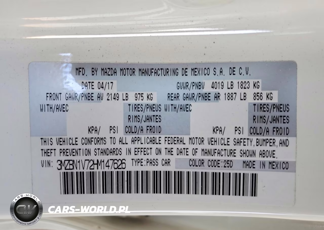 2017 Mazda 3 Touring VIN:3MZBN1V72HM147626 - 12