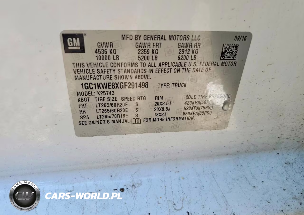 2016 Chevrolet Silverado K2500 Heavy Duty Ltz VIN:1GC1KWE8XGF291498 - 12