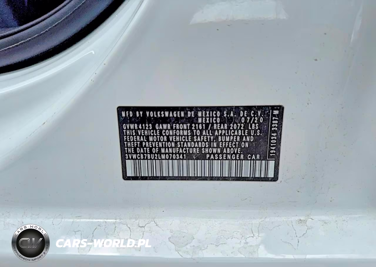 2020 Volkswagen Jetta S VIN:3VWCB7BU2LM070341 - 10