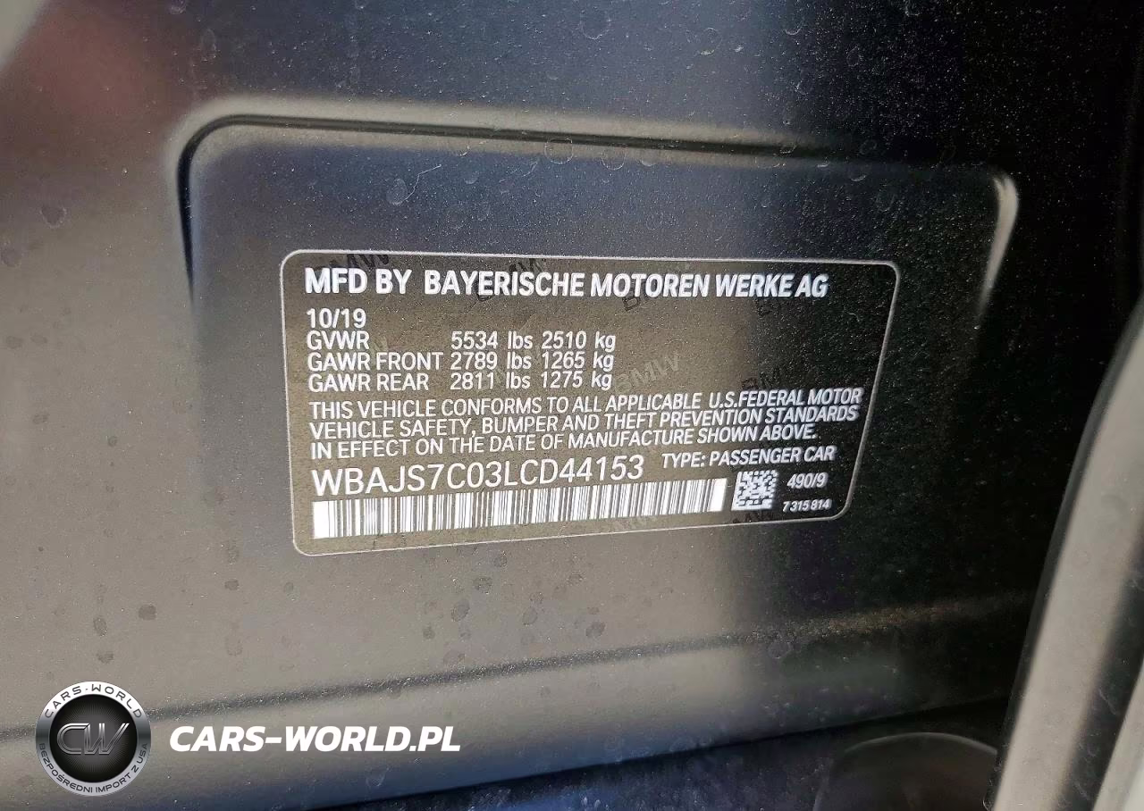2020 BMW M550Xi VIN:WBAJS7C03LCD44153 - 12