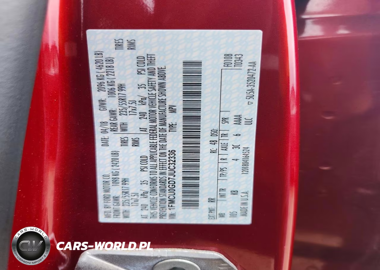 2018 Ford Escape Se VIN:1FMCU0GD7JUC32336 - 13