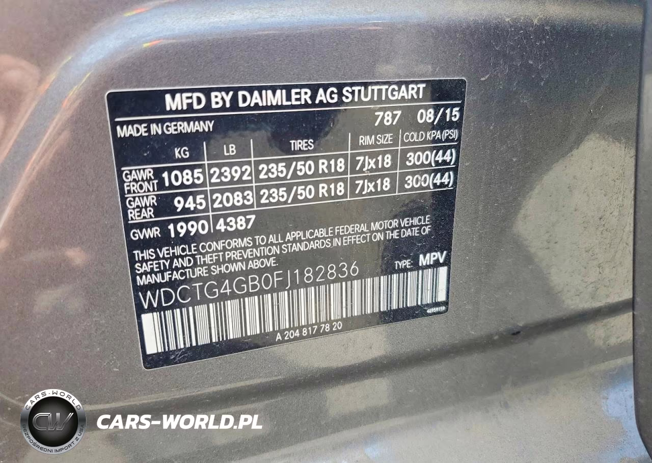 2015 Mercedes-Benz Gla 250 4Matic VIN:WDCTG4GB0FJ182836 - 13
