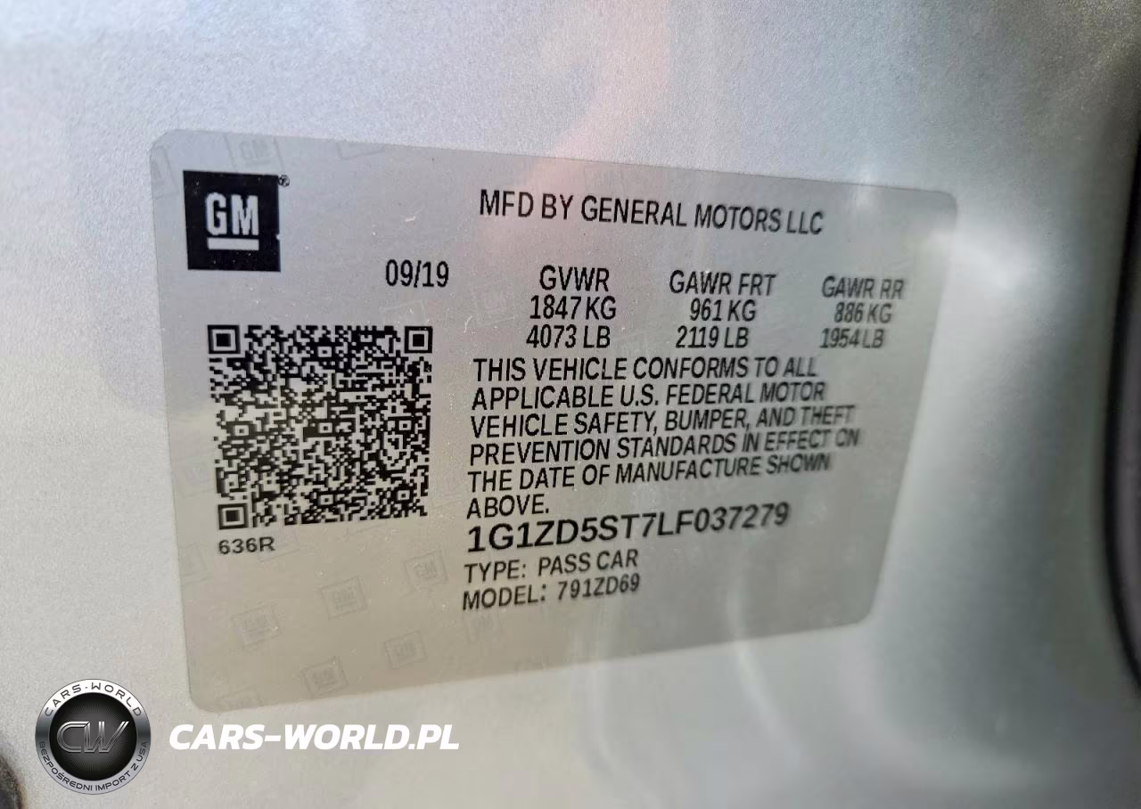 2020 Chevrolet Malibu Lt VIN:1G1ZD5ST7LF037279 - 12