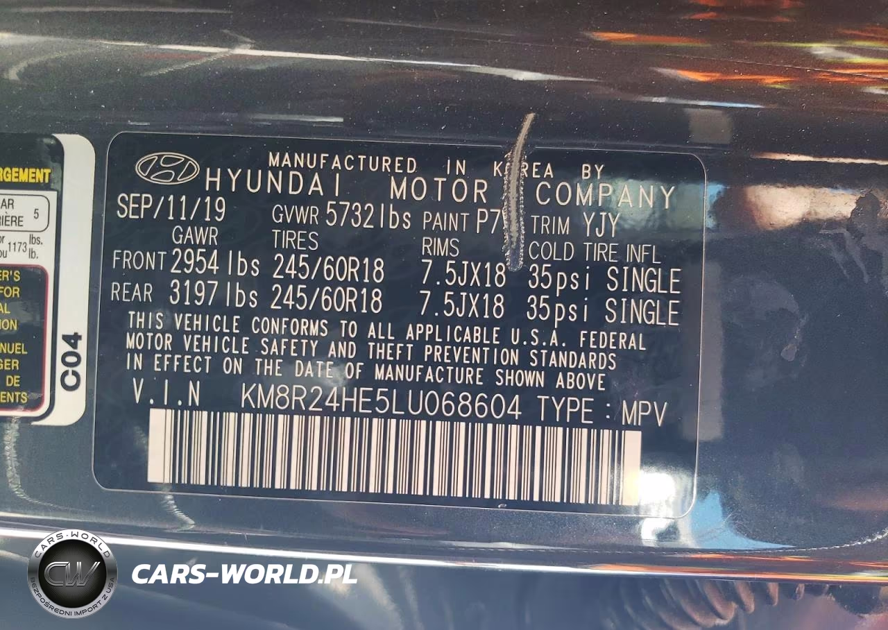 2020 Hyundai Palisade Sel VIN:KM8R24HE5LU068604 - 13