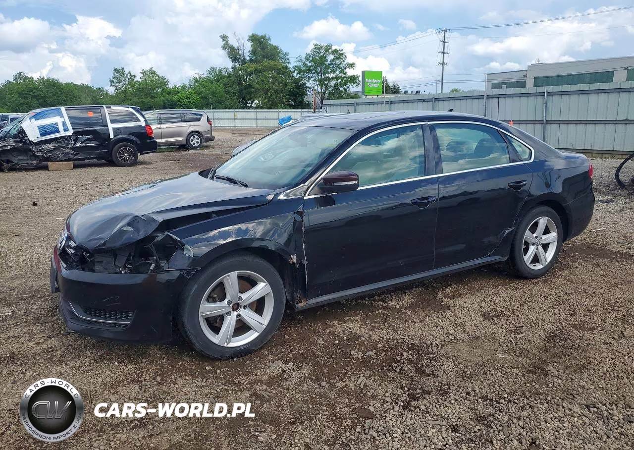 2013 Volkswagen Passat Se VIN:1VWBP7A37DC046920 - 1