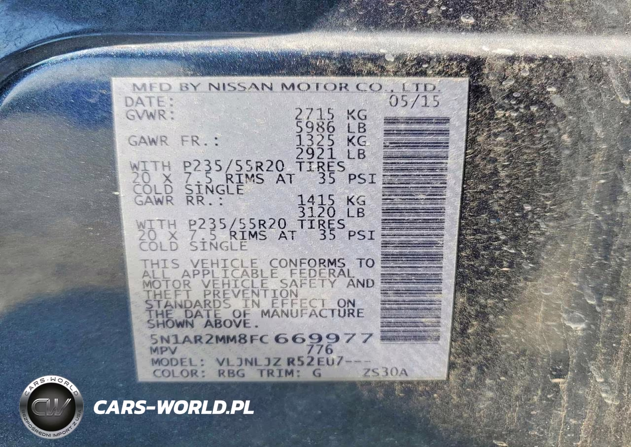 2015 Nissan Pathfinder S VIN:5N1AR2MM8FC669977 - 14