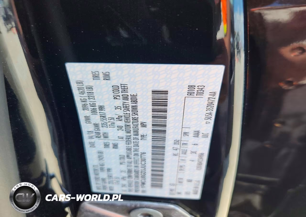 2018 Ford Escape Se VIN:1FMCU0GD3JUC30776 - 13