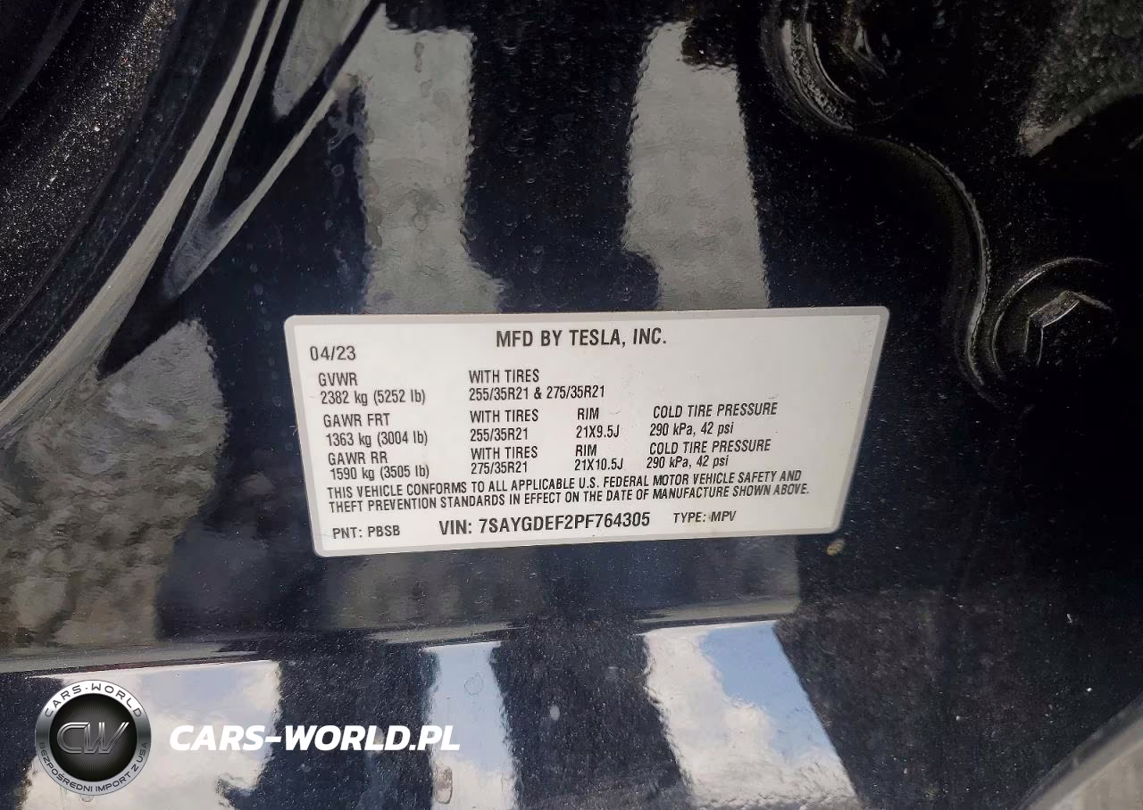 2023 Tesla Model Y VIN:7SAYGDEF2PF764305 - 12