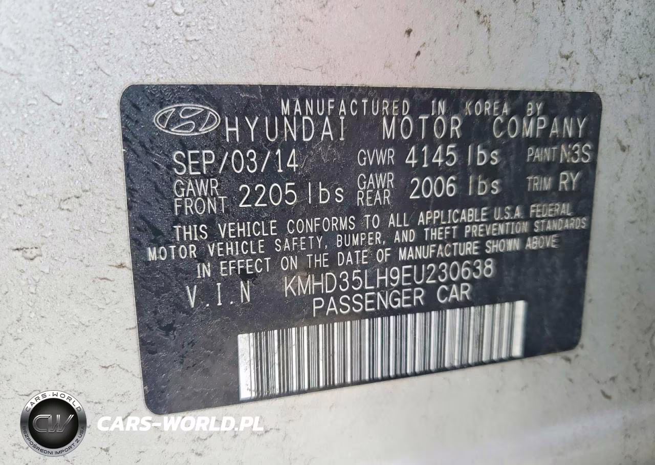 2014 Hyundai Elantra Gt Base VIN:KMHD35LH9EU230638 - 13