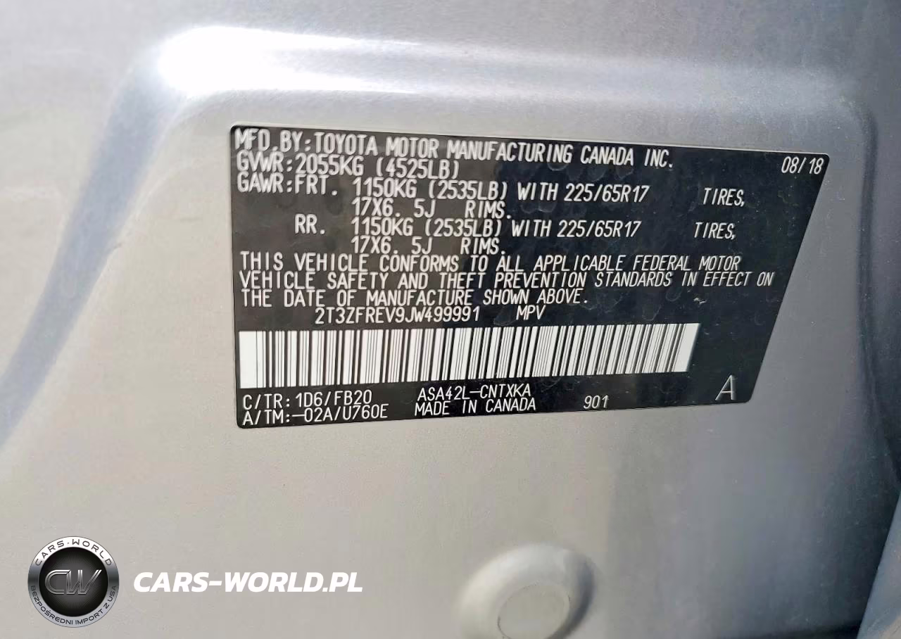 2018 Toyota Rav4 Le VIN:2T3ZFREV9JW499991 - 13
