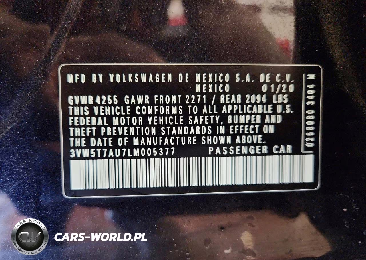 2020 Volkswagen Gti S VIN:3VW5T7AU7LM005377 - 12