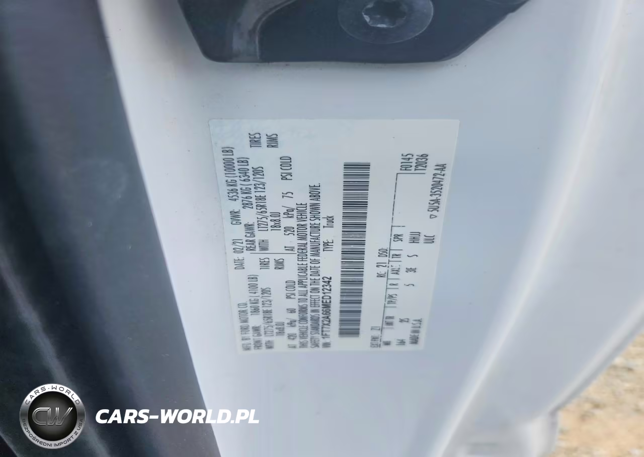 2021 Ford F250 Super Duty VIN:1FT7X2A66MED12342 - 13