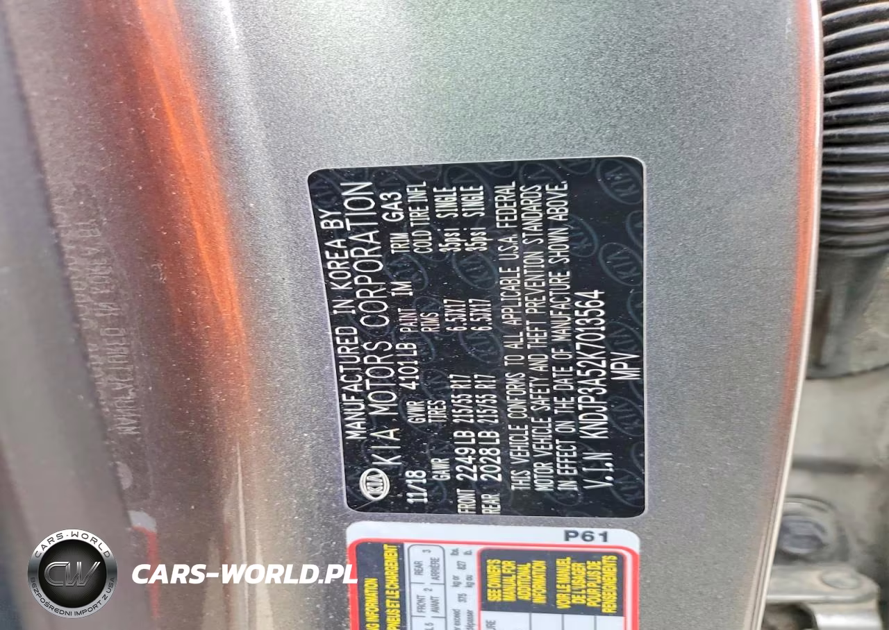 2019 Kia Soul + VIN:KNDJP3A52K7013564 - 13