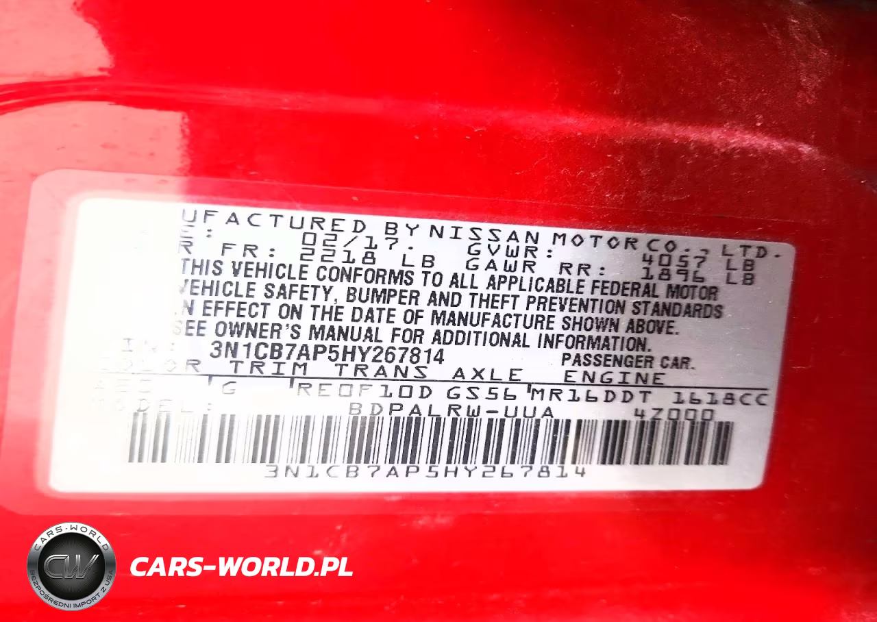 2017 Nissan Sentra Sr Turbo VIN:3N1CB7AP5HY267814 - 12