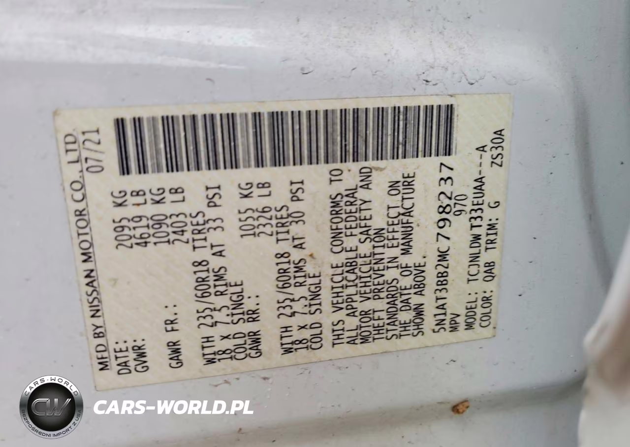 2021 Nissan Rogue Sv VIN:5N1AT3BB2MC798237 - 13