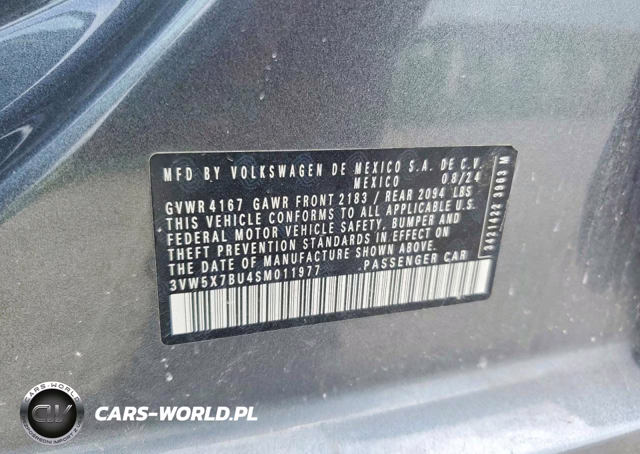 2025 Volkswagen Jetta S VIN:3VW5X7BU4SM011977 - 13