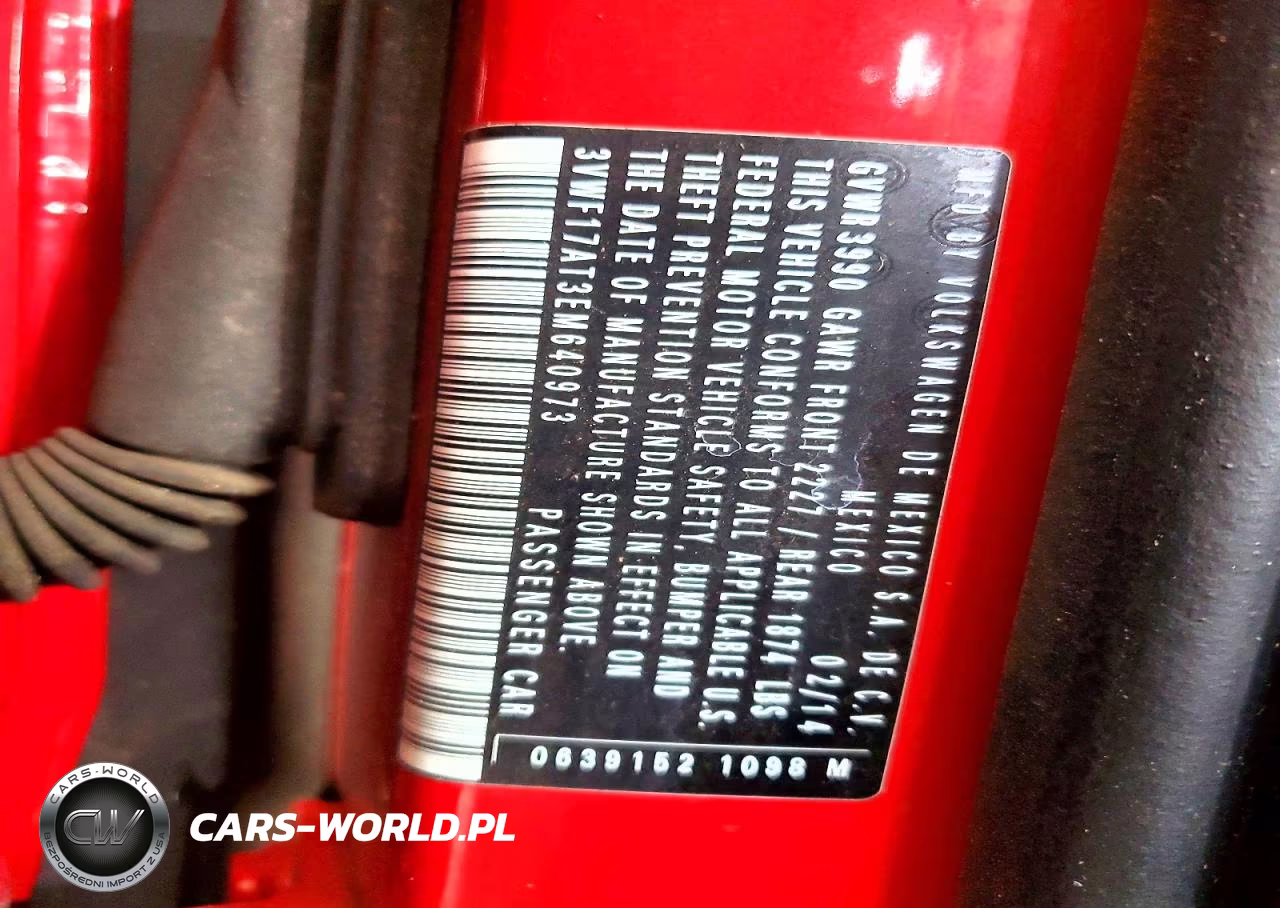 2014 Volkswagen Beetle VIN:3VWF17AT3EM640973 - 12