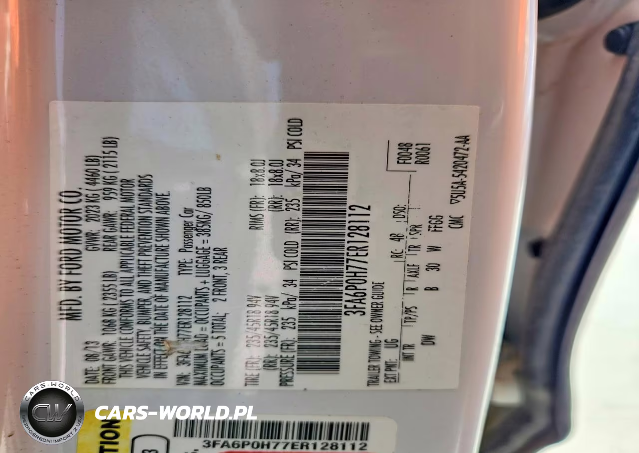 2014 Ford Fusion Se VIN:3FA6P0H77ER128112 - 12