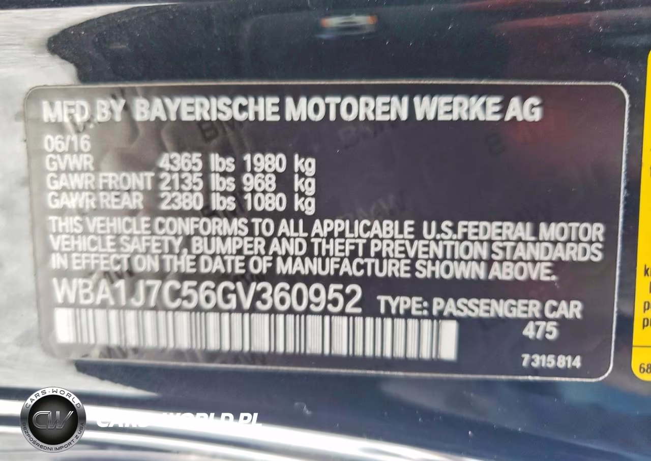2016 BMW M235I VIN:WBA1J7C56GV360952 - 12