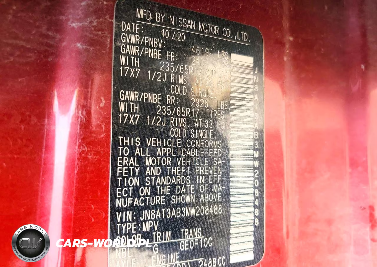 2021 Nissan Rogue VIN:JN8AT3AB3MW208488 - 14