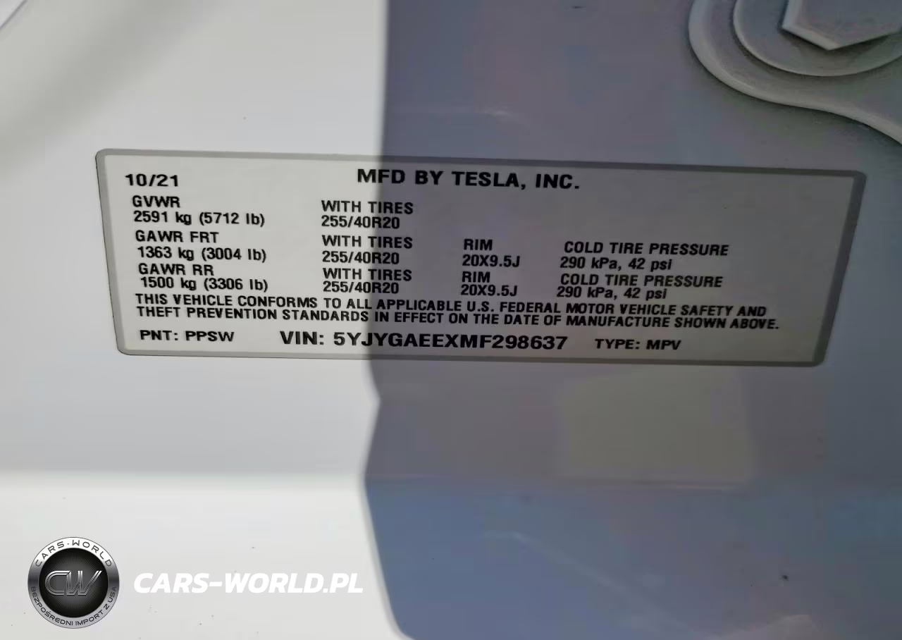 2021 Tesla Model Y VIN:5YJYGAEEXMF298637 - 14