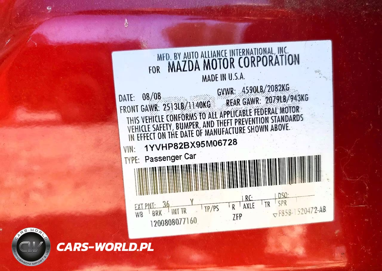 2009 Mazda Mazda6 VIN:1YVHP82BX95M06728 - 12