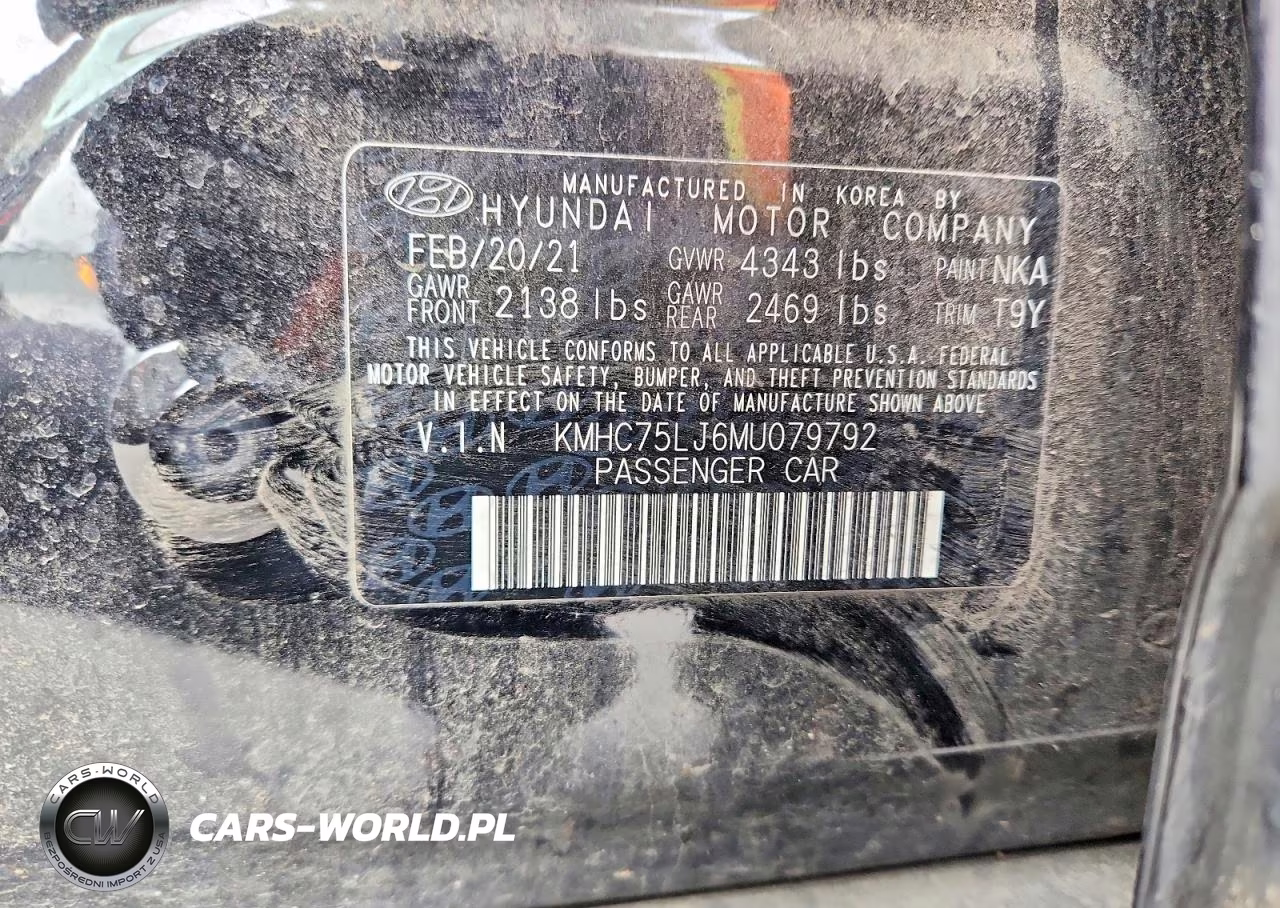 2021 Hyundai Ioniq Se VIN:KMHC75LJ6MU079792 - 12