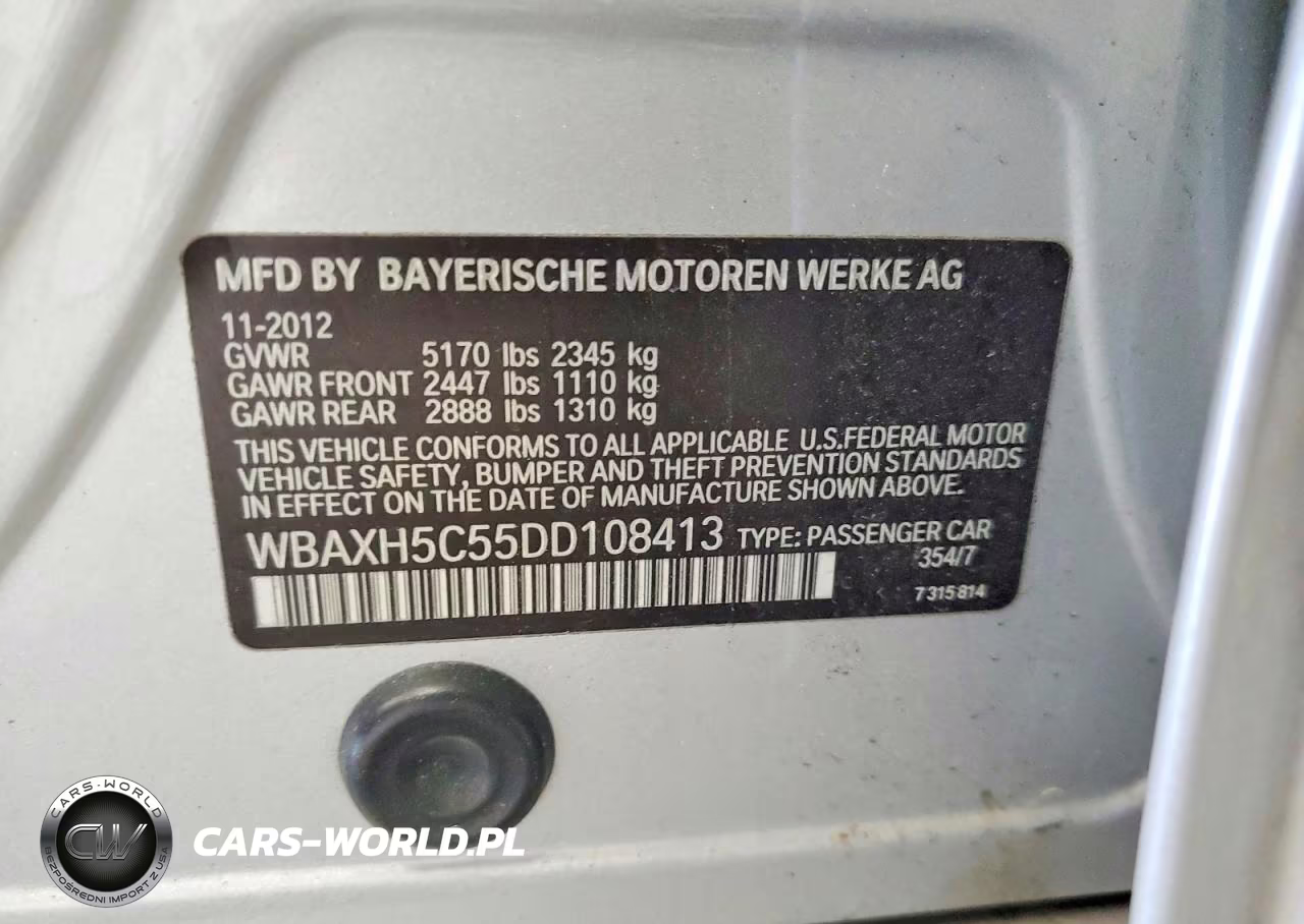 2013 BMW 528 Xi VIN:WBAXH5C55DD108413 - 12