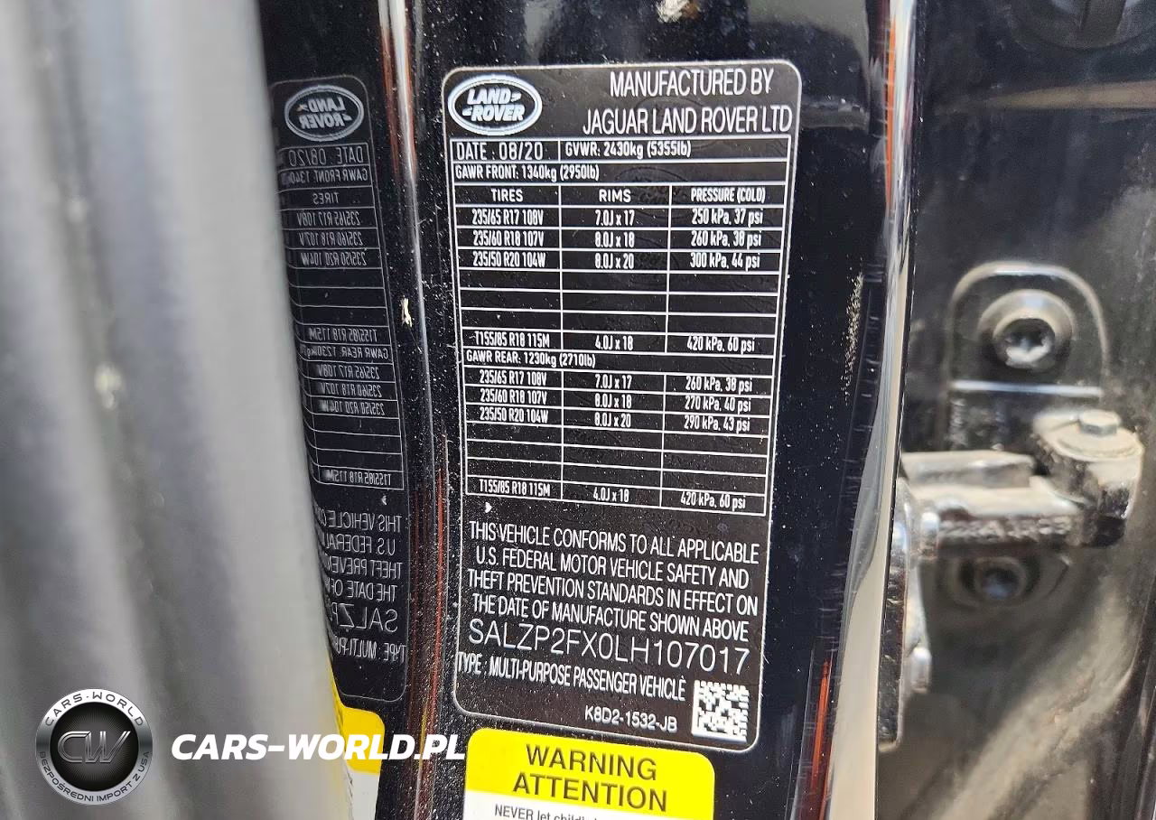 2020 Land Rover Range Rover Evoque Se VIN:SALZP2FX0LH107017 - 13