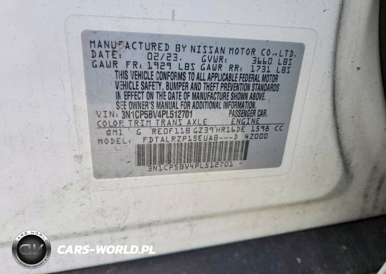 2023 Nissan Kicks S VIN:3N1CP5BV4PL512701 - 12
