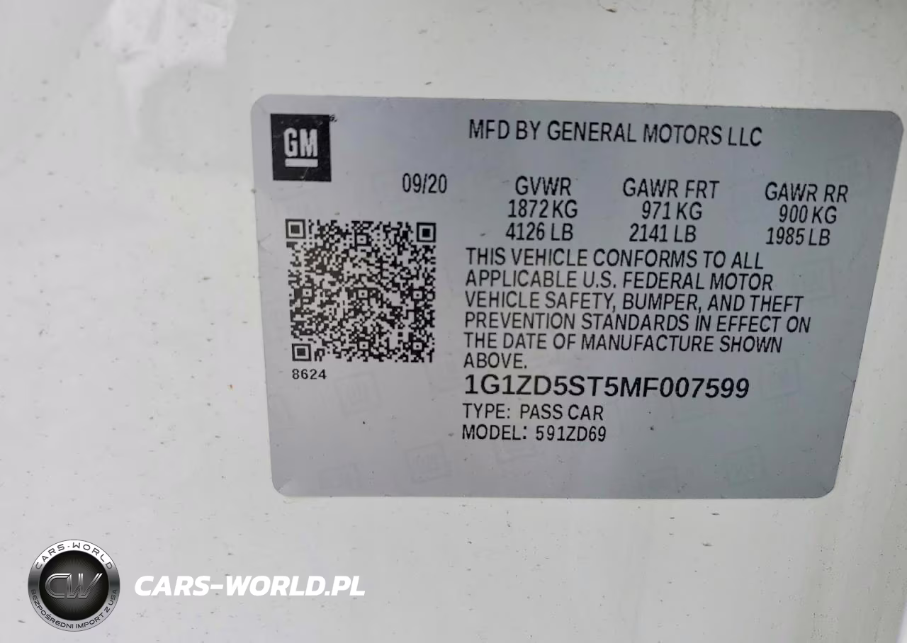 2021 Chevrolet Malibu Lt VIN:1G1ZD5ST5MF007599 - 12