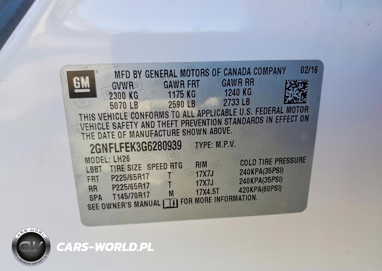 2016 Chevrolet Equinox Lt VIN:2GNFLFEK3G6280939 - 14