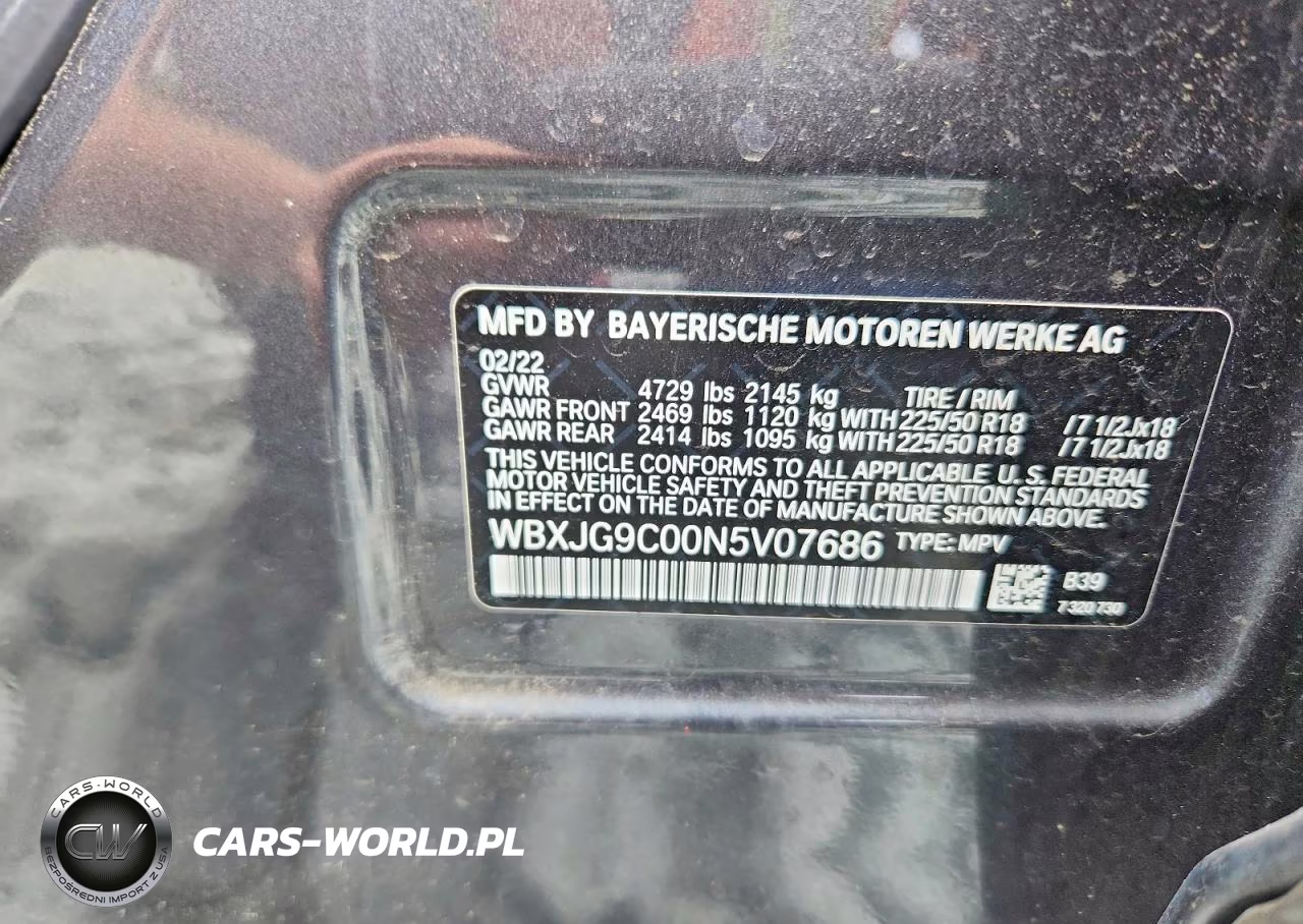 2022 BMW X1 xDrive28I VIN:WBXJG9C00N5V07686 - 14