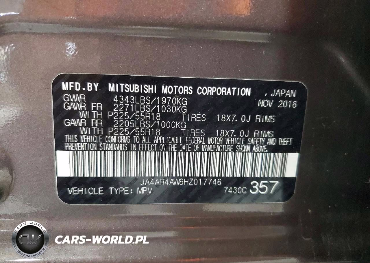 2017 Mitsubishi Outlander Sport Sel VIN:JA4AR4AW6HZ017746 - 13