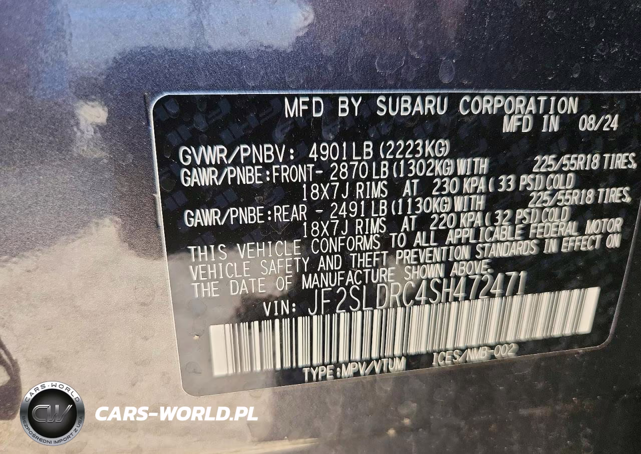 2025 Subaru Forester Limited VIN:JF2SLDRC4SH472471 - 13