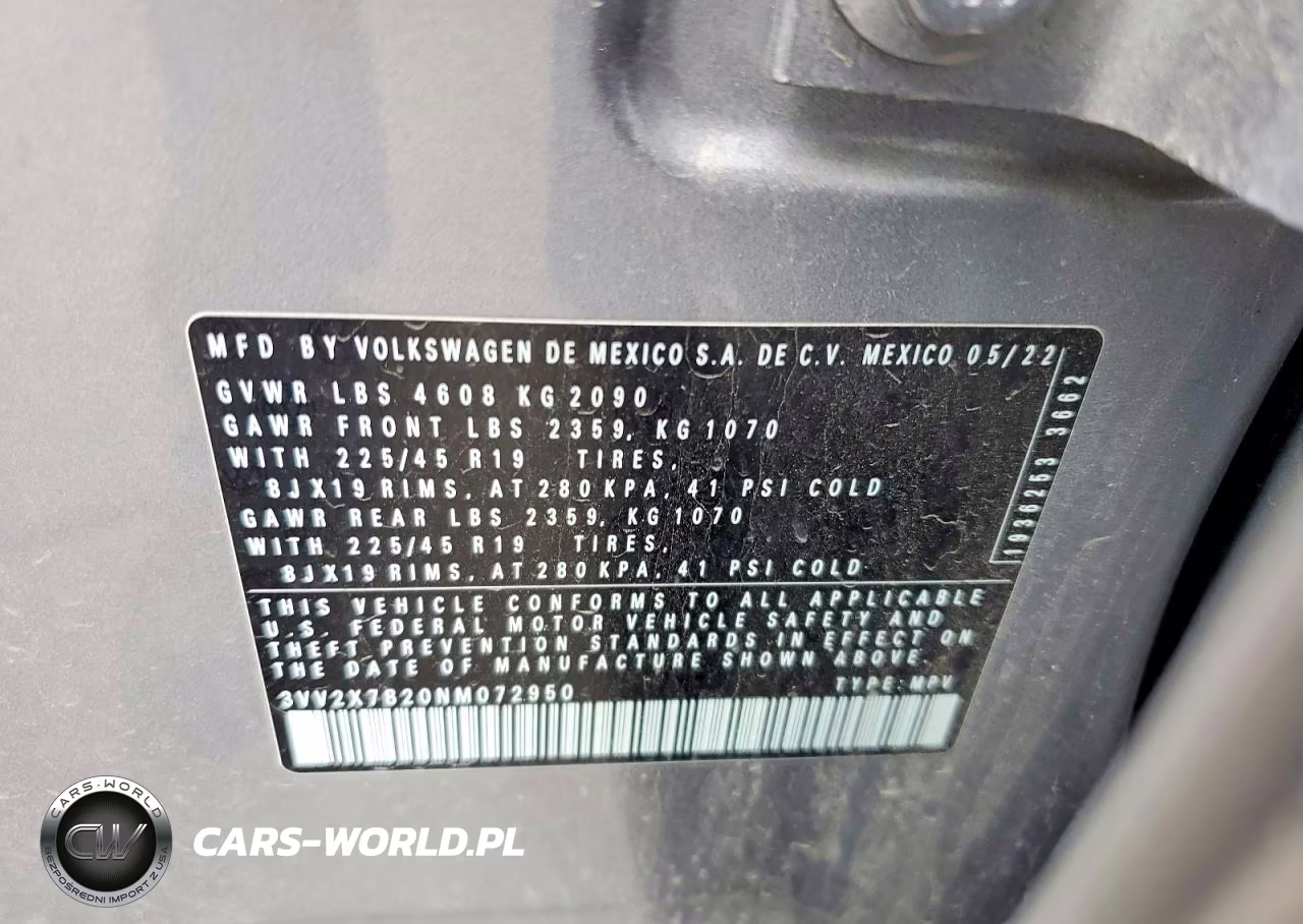 2022 Volkswagen Taos Sel VIN:3VV2X7B20NM072950 - 13