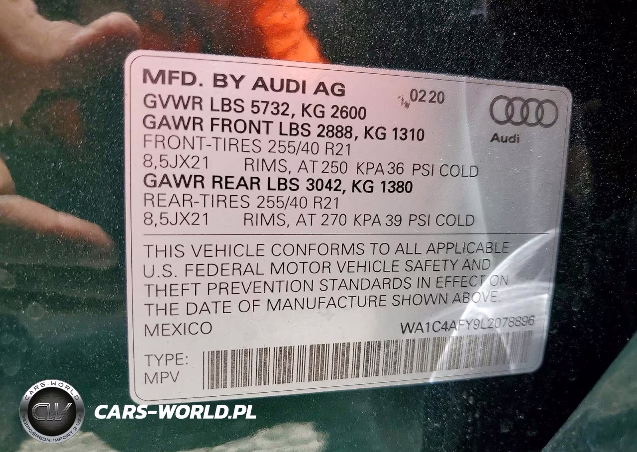 2020 Audi Sq5 Prestige VIN:WA1C4AFY9L2078896 - 12