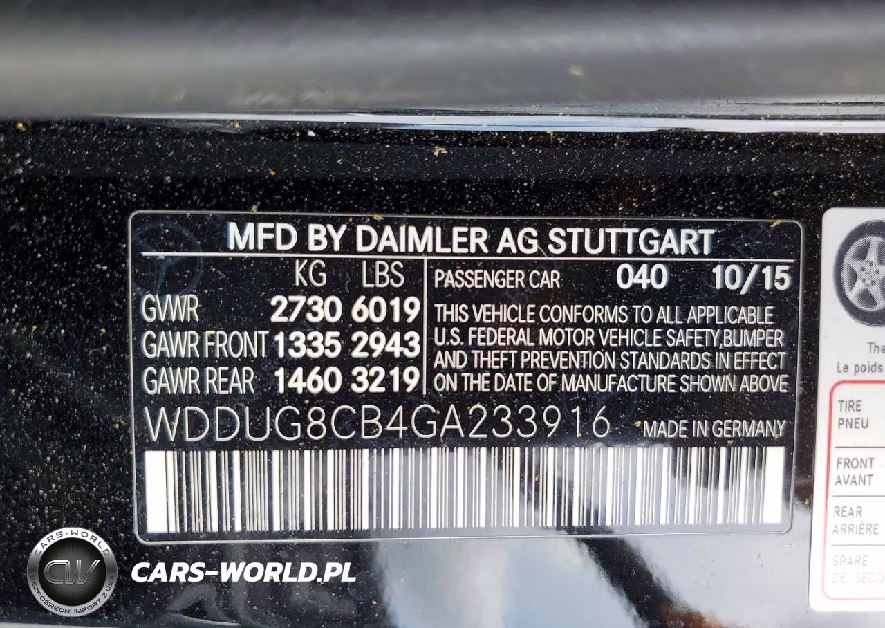 2016 Mercedes-Benz S 550 VIN:WDDUG8CB4GA233916 - 13