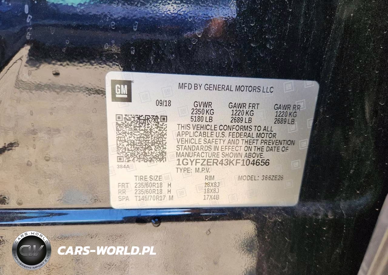 2019 Cadillac Xt4 Sport VIN:1GYFZER43KF104656 - 12