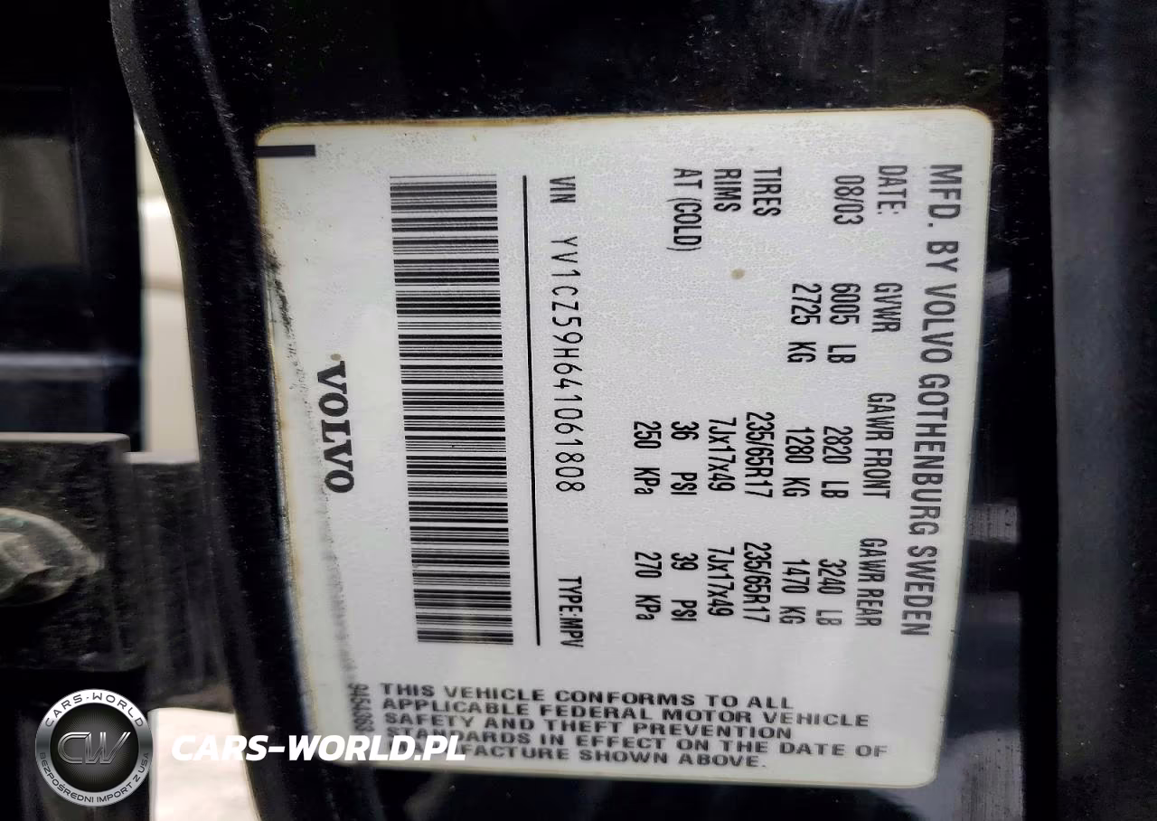 2004 Volvo Xc90 VIN:YV1CZ59H641061808 - 13