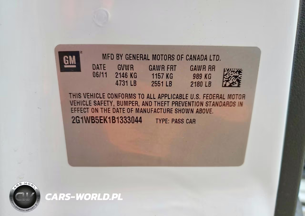 2011 Chevrolet Impala Lt VIN:2G1WB5EK1B1333044 - 13