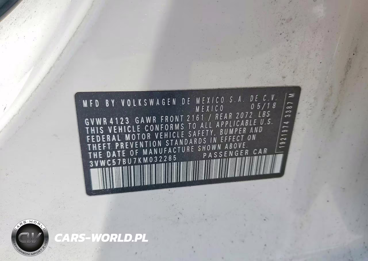 2019 Volkswagen Jetta S VIN:3VWC57BU7KM032285 - 12