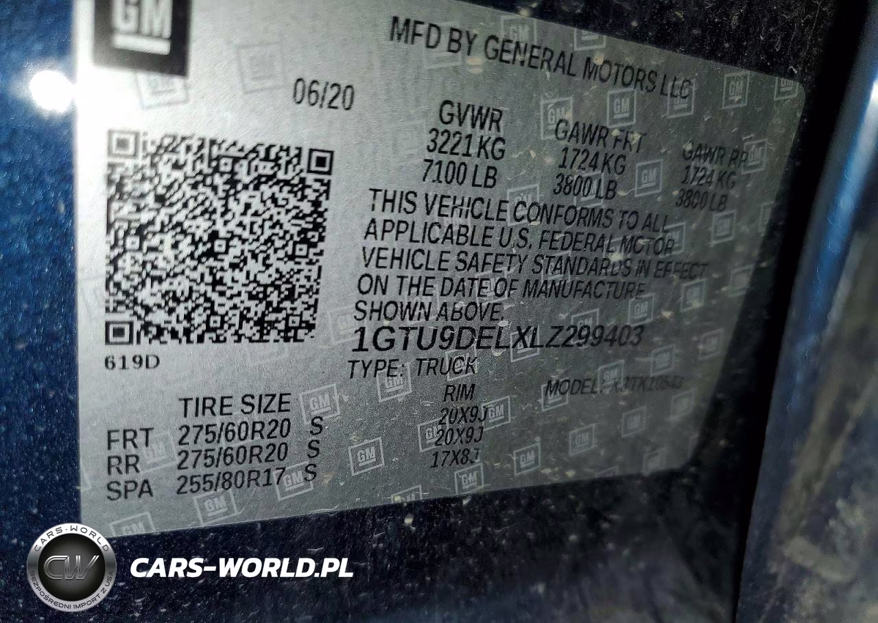 2020 GMC Sierra K1500 Slt VIN:1GTU9DELXLZ299403 - 13