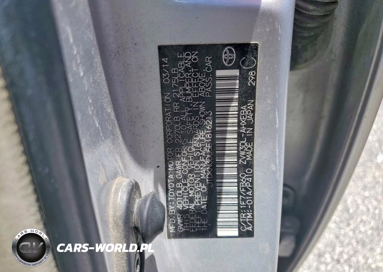 2014 Toyota Prius Two VIN:JTDKN3DU5E1816213 - 12