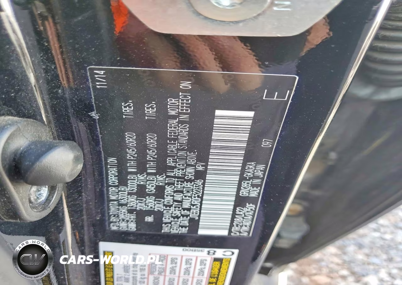 2015 Toyota 4Runner Limited VIN:JTEBU5JR0F5223346 - 13