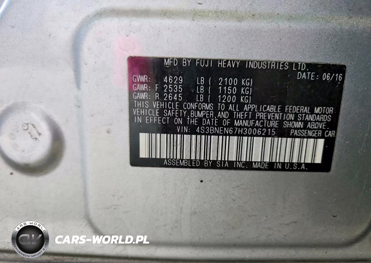 2017 Subaru Legacy 3.6R Limited VIN:4S3BNEN67H3006215 - 12