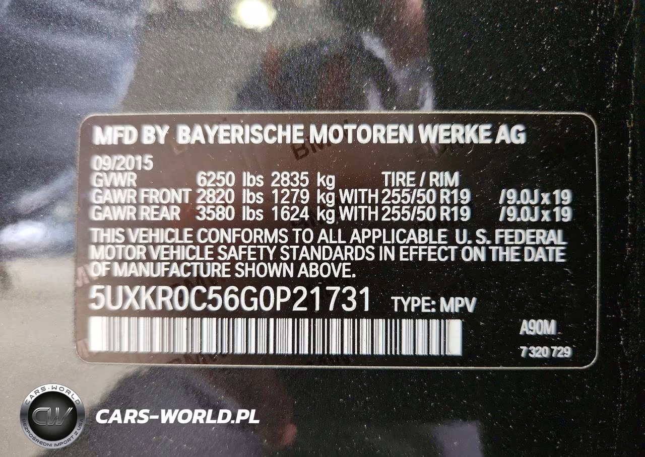 2016 BMW X5 xDrive35I VIN:5UXKR0C56G0P21731 - 13