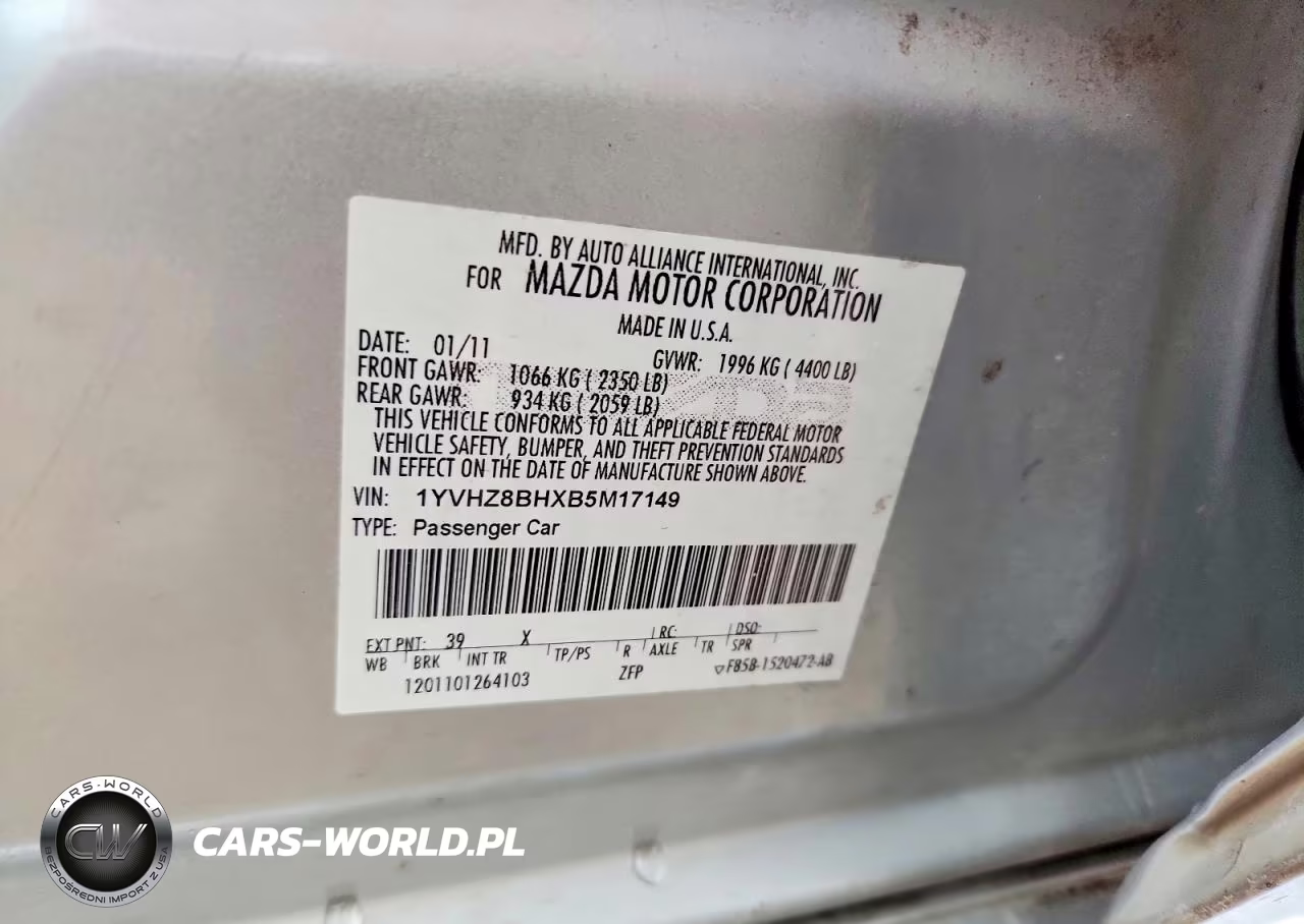 2011 Mazda 6 I VIN:1YVHZ8BHXB5M17149 - 12